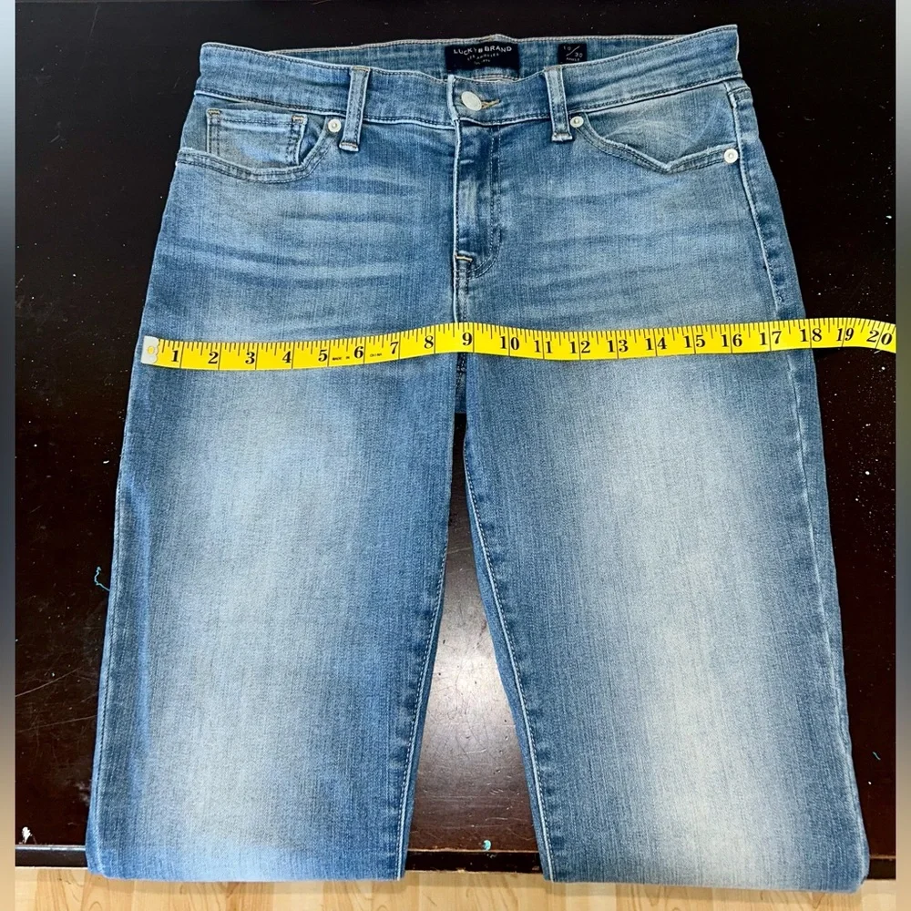 Lucky Brand Stella stretchy low rise skinny denim blue ankle jeans size 10/30 - Picture 10 of 13